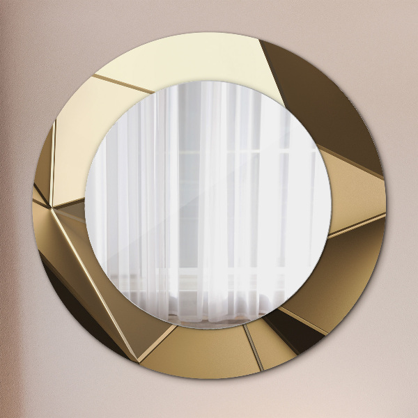 Round decorative mirror Modern abstraction