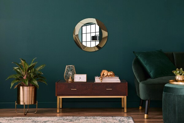 Round decorative mirror Modern abstraction