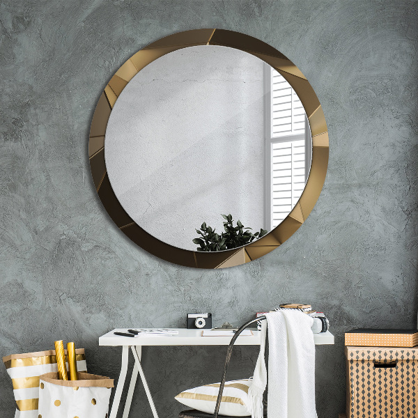 Round decorative mirror Modern abstraction