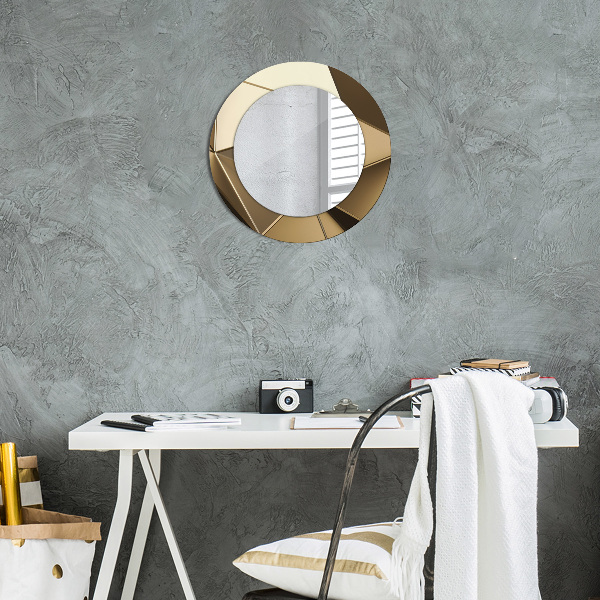 Round decorative mirror Modern abstraction