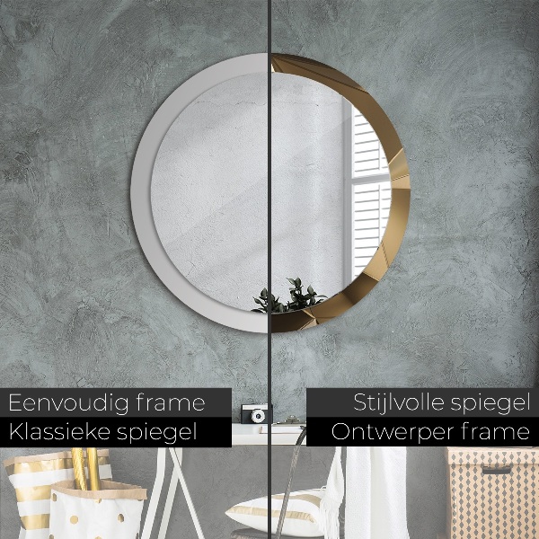 Round decorative mirror Modern abstraction
