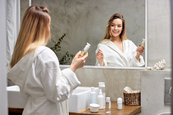 Rectangle mirror with white frame 39x28 in