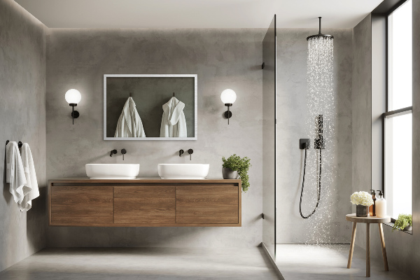 Rectangle bathroom mirror with white frame 39x28 in