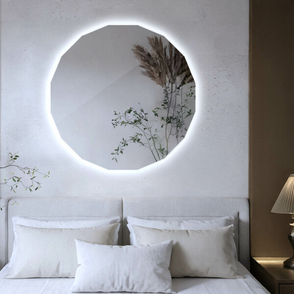 LED Polygonal Mirror 39×39 in