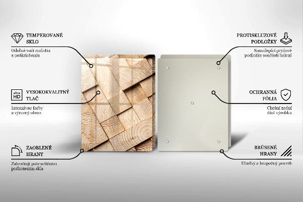 Kitchen worktop protector Wooden squares