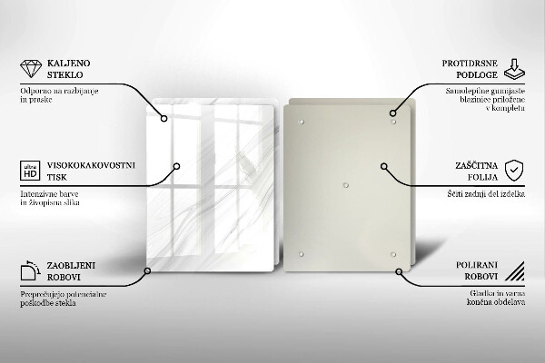 Kitchen worktop protector Delicate marble