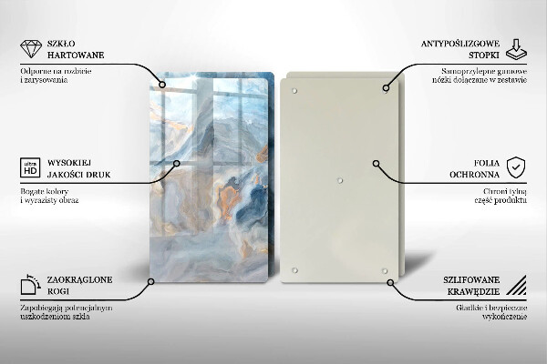 Kitchen worktop saver Marble texture