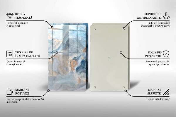 Kitchen worktop saver Marble texture