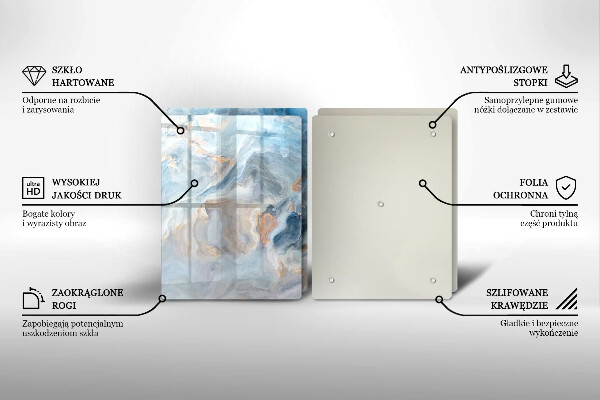 Kitchen worktop saver Marble texture