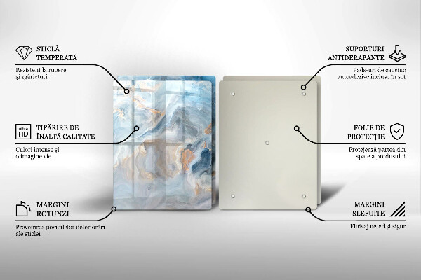 Kitchen worktop saver Marble texture