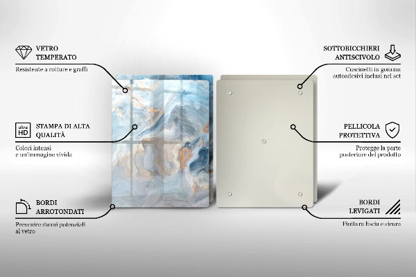Kitchen worktop saver Marble texture