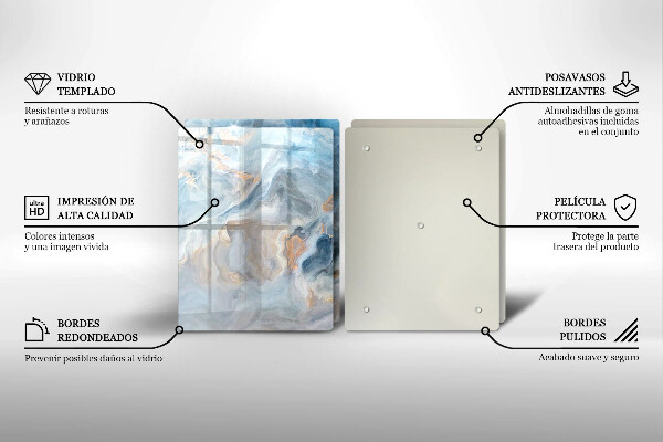 Kitchen worktop saver Marble texture