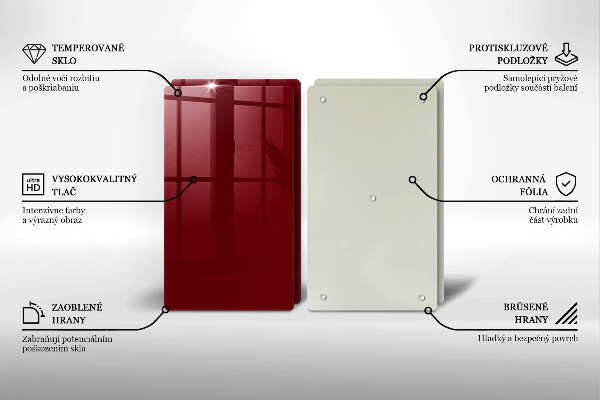 Kitchen countertop cover Burgundy