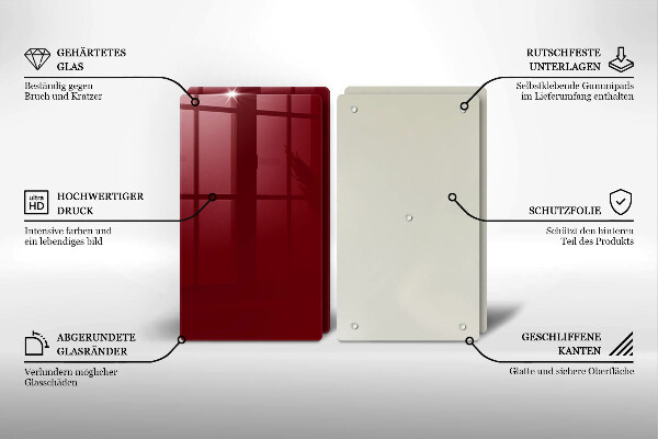 Kitchen countertop cover Burgundy