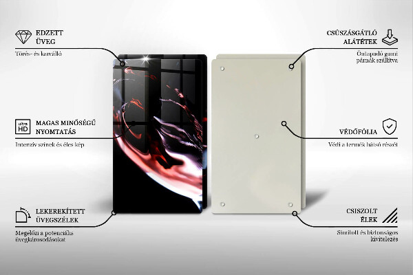 Kitchen worktop saver A glass of red wine