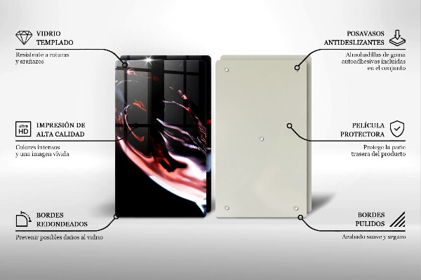 Kitchen worktop saver A glass of red wine