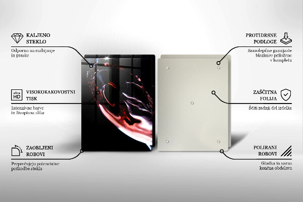 Kitchen worktop saver A glass of red wine