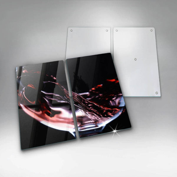 Kitchen worktop saver A glass of red wine