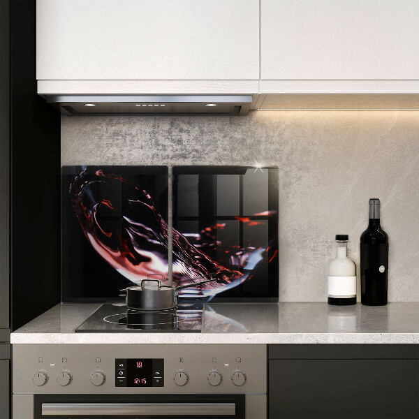 Kitchen worktop saver A glass of red wine