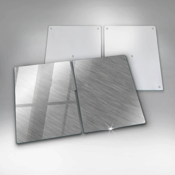 Kitchen worktop saver Metal texture background