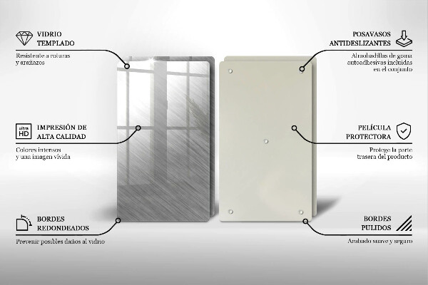 Kitchen worktop saver Metal texture background