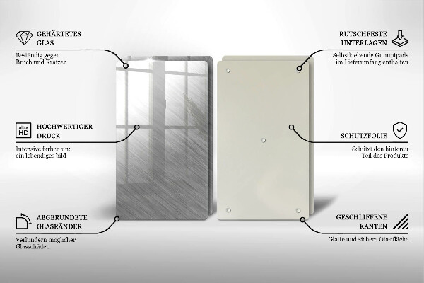 Kitchen worktop saver Metal texture background