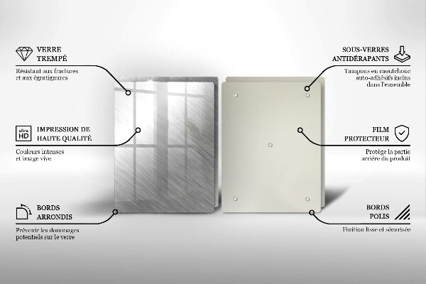 Kitchen worktop saver Metal texture background