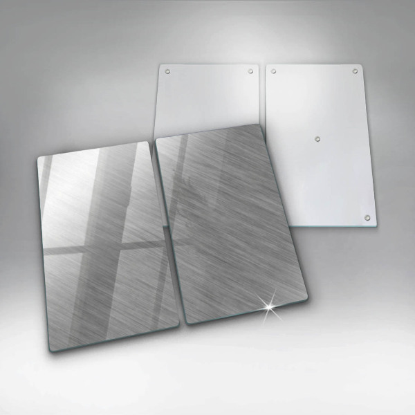 Kitchen worktop saver Metal texture background