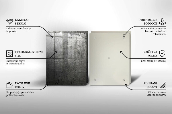 Kitchen worktop saver Metal texture