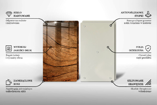 Kitchen worktop saver Wood board texture