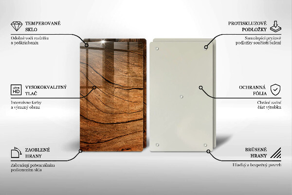 Kitchen worktop saver Wood board texture