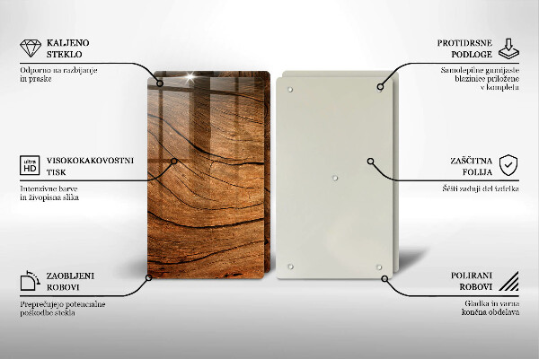 Kitchen worktop saver Wood board texture