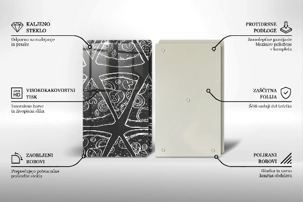 Kitchen worktop saver Pizza illustration