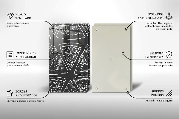 Kitchen worktop saver Pizza illustration