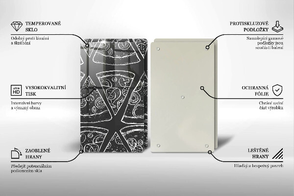 Kitchen worktop saver Pizza illustration