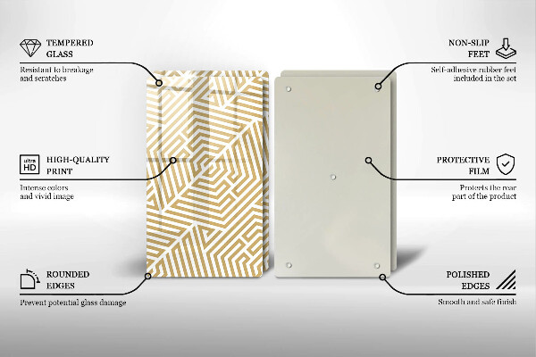 Kitchen worktop saver Geometric lines