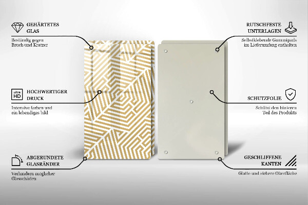 Kitchen worktop saver Geometric lines