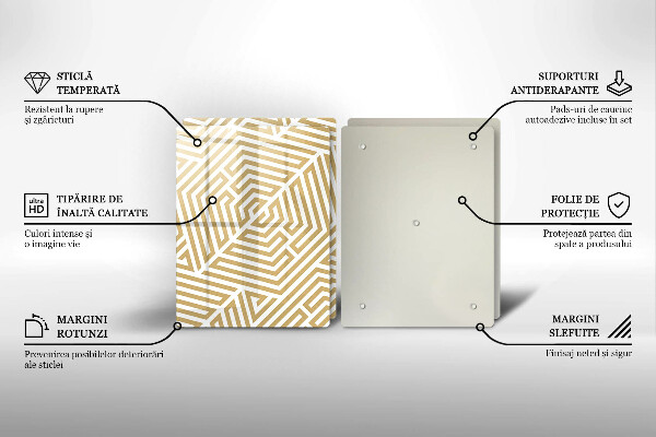 Kitchen worktop saver Geometric lines
