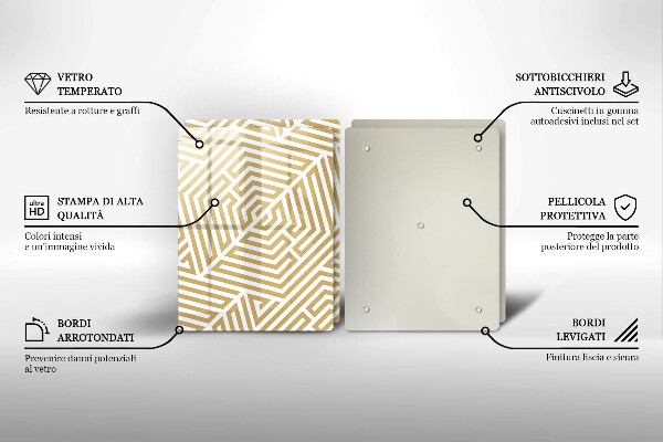 Kitchen worktop saver Geometric lines