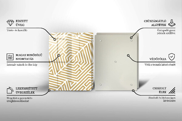 Kitchen worktop saver Geometric lines