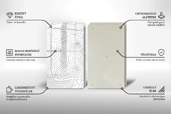 Kitchen worktop saver Abstraction shapes