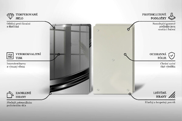 Kitchen worktop protector Metal abstraction