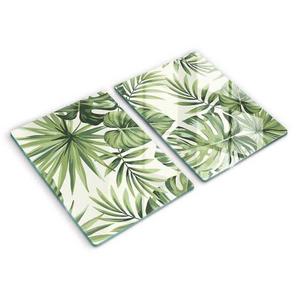 Kitchen worktop protector Illustration of the Monstera leaves