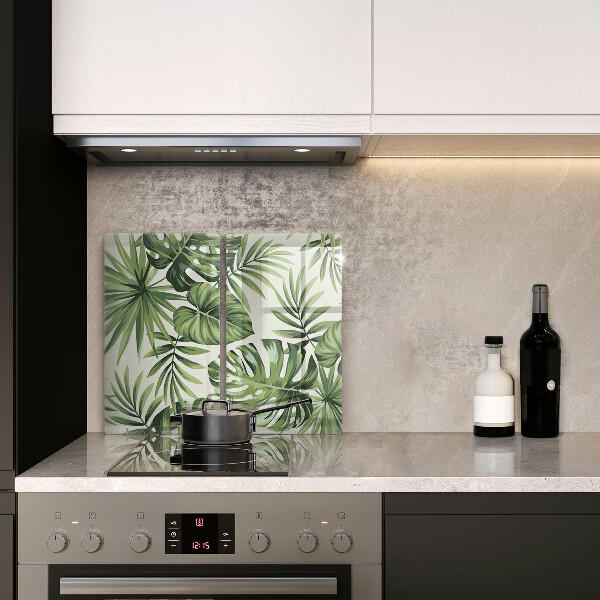 Kitchen worktop protector Illustration of the Monstera leaves