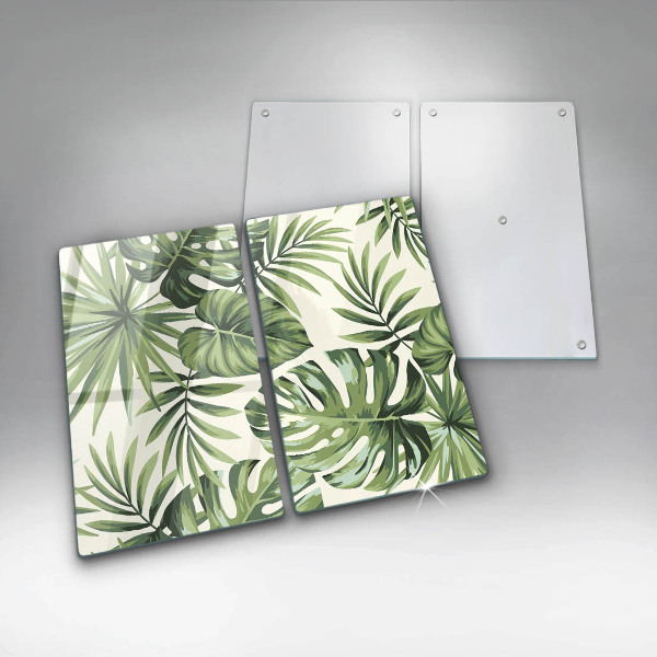 Kitchen worktop protector Illustration of the Monstera leaves