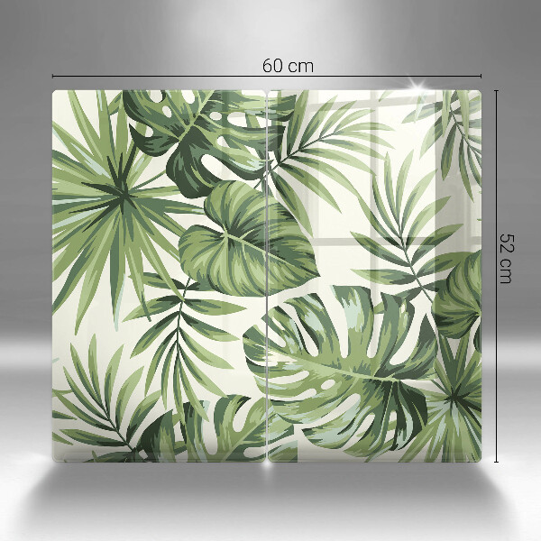 Kitchen worktop protector Illustration of the Monstera leaves