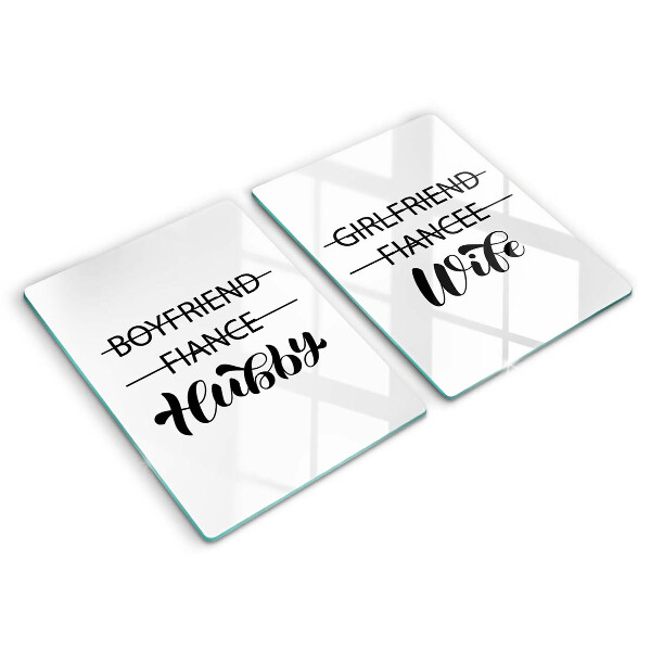 Kitchen worktop protector Inscription, sentence, pattern