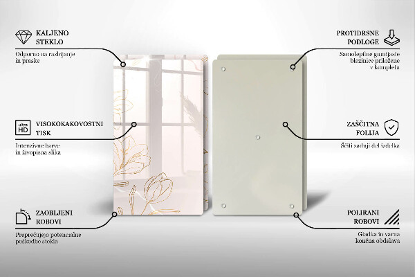 Kitchen worktop saver Flower contours