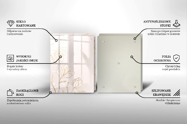 Kitchen worktop saver Flower contours