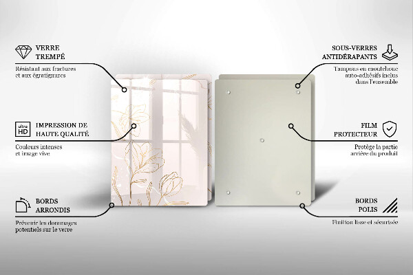 Kitchen worktop saver Flower contours